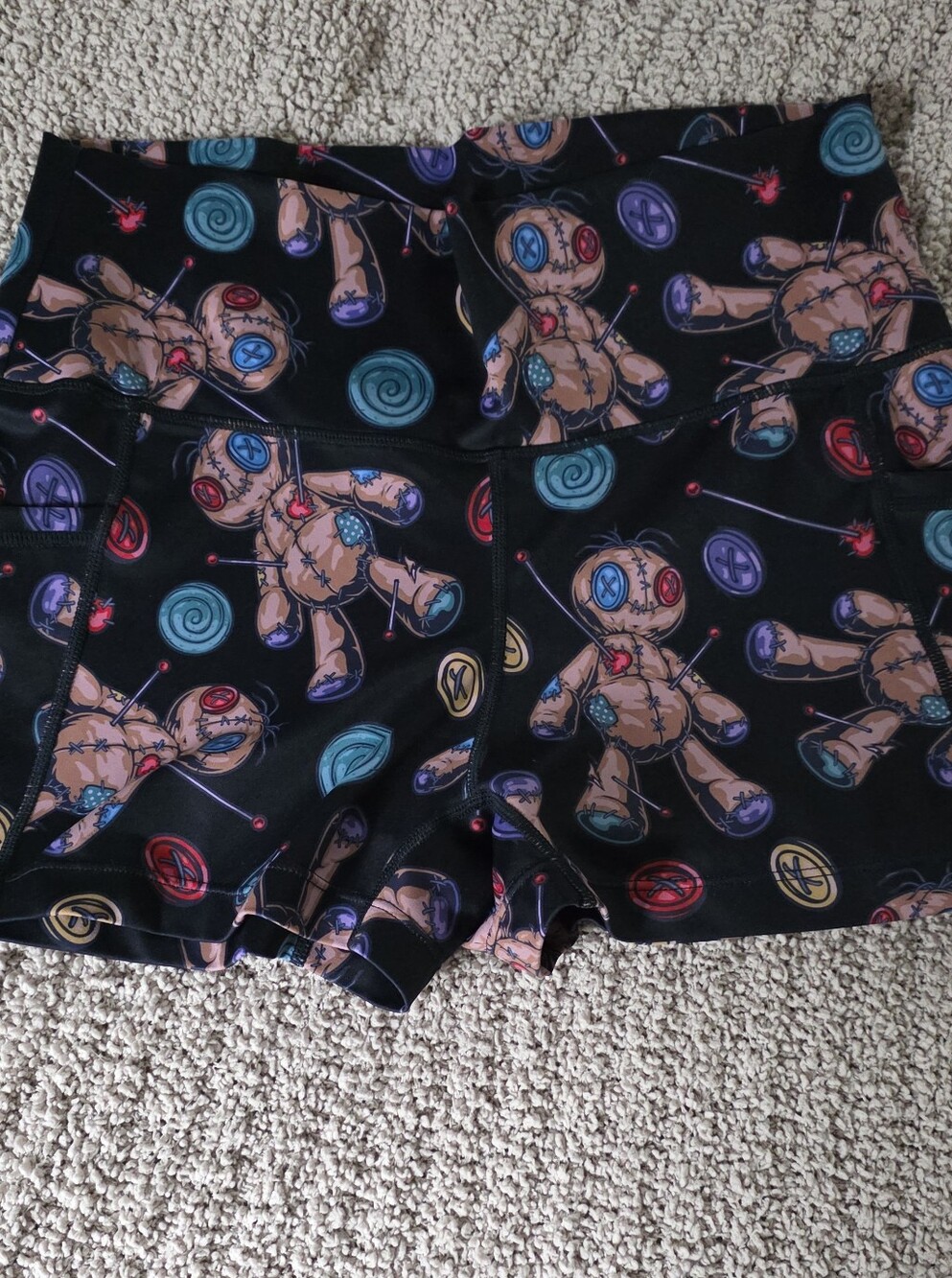 CVG Voodoo doll print squat approved shorts